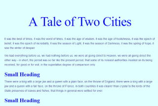 A tale of two cities