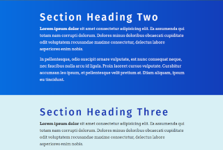 Gradient Sections