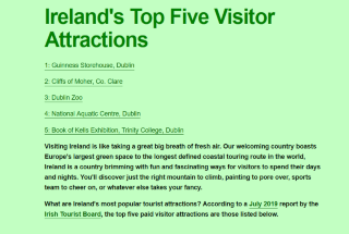 Irish tourism
