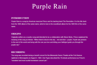 Prince & purple rain