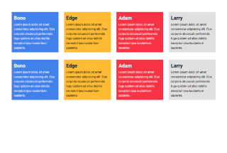 Responsive grid of rows and columns